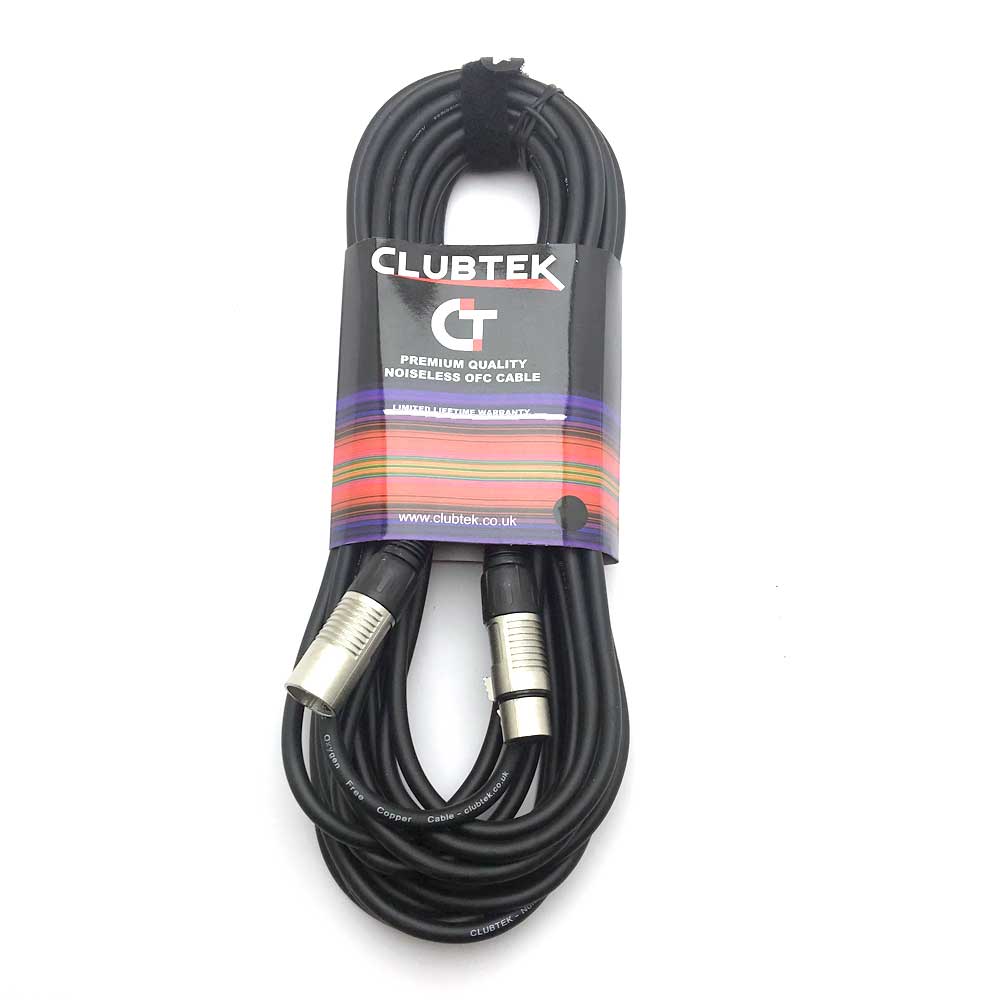 Clubtek XLR Cable 10M Microphone/Balanced Audio Lead