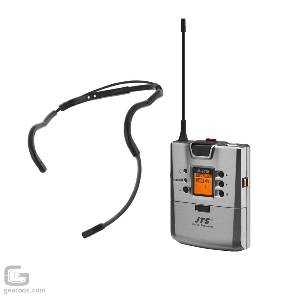 JTS UF-20TB X-747 Pro Wireless UHF Bodypack Mic Transmitter And Neckband Headset Aerobic Microphone Package