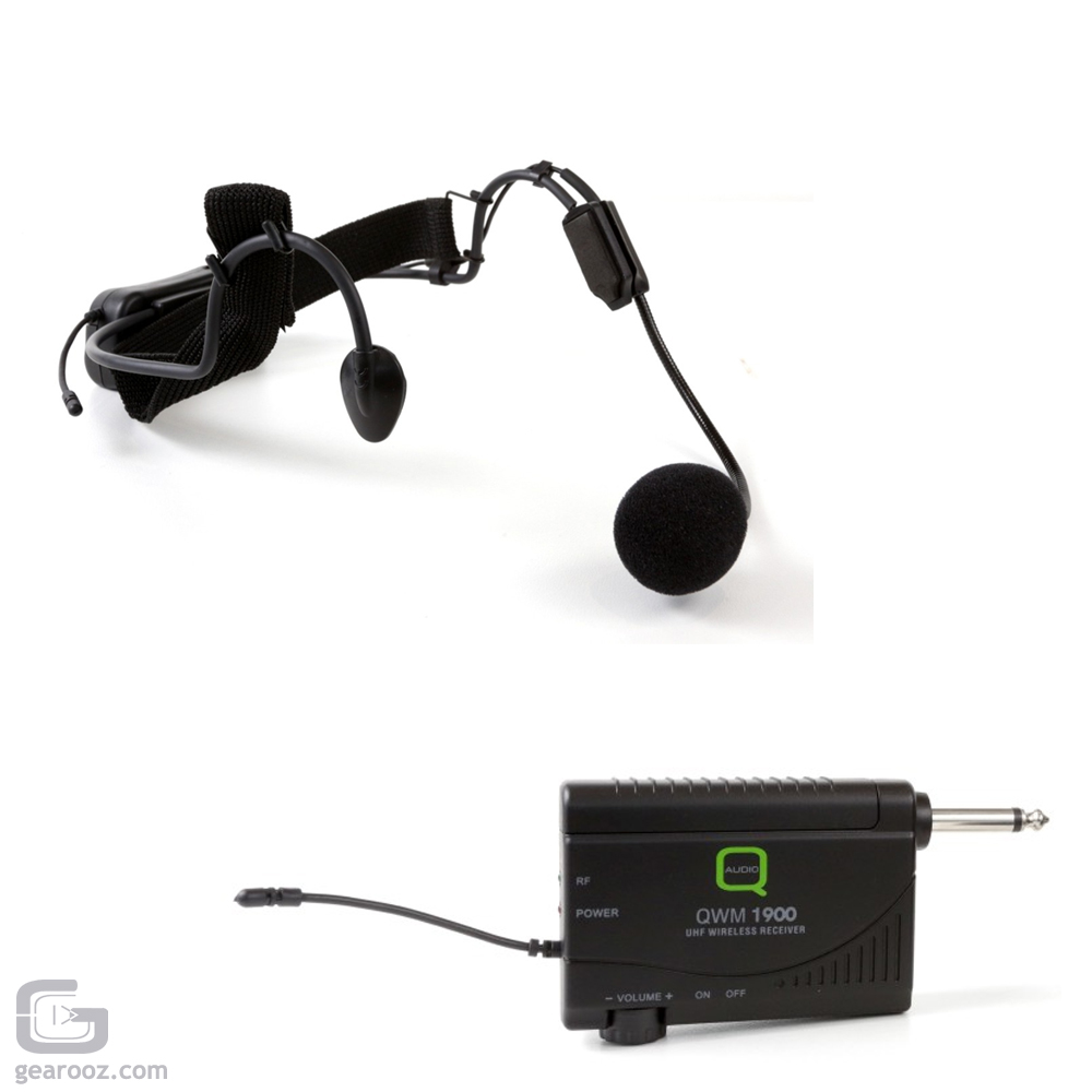 Q-Audio QWM 1900 HS UHF Single Channel Wireless Microphone System 863/865MHz