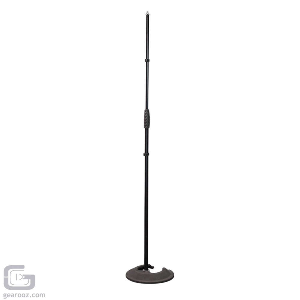 Stackable Microphone Stand With Round Stacking Base