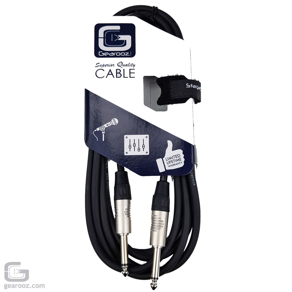 Clubtek 6.3mm Mono Jack To Jack High Quality Audio Lead 2M