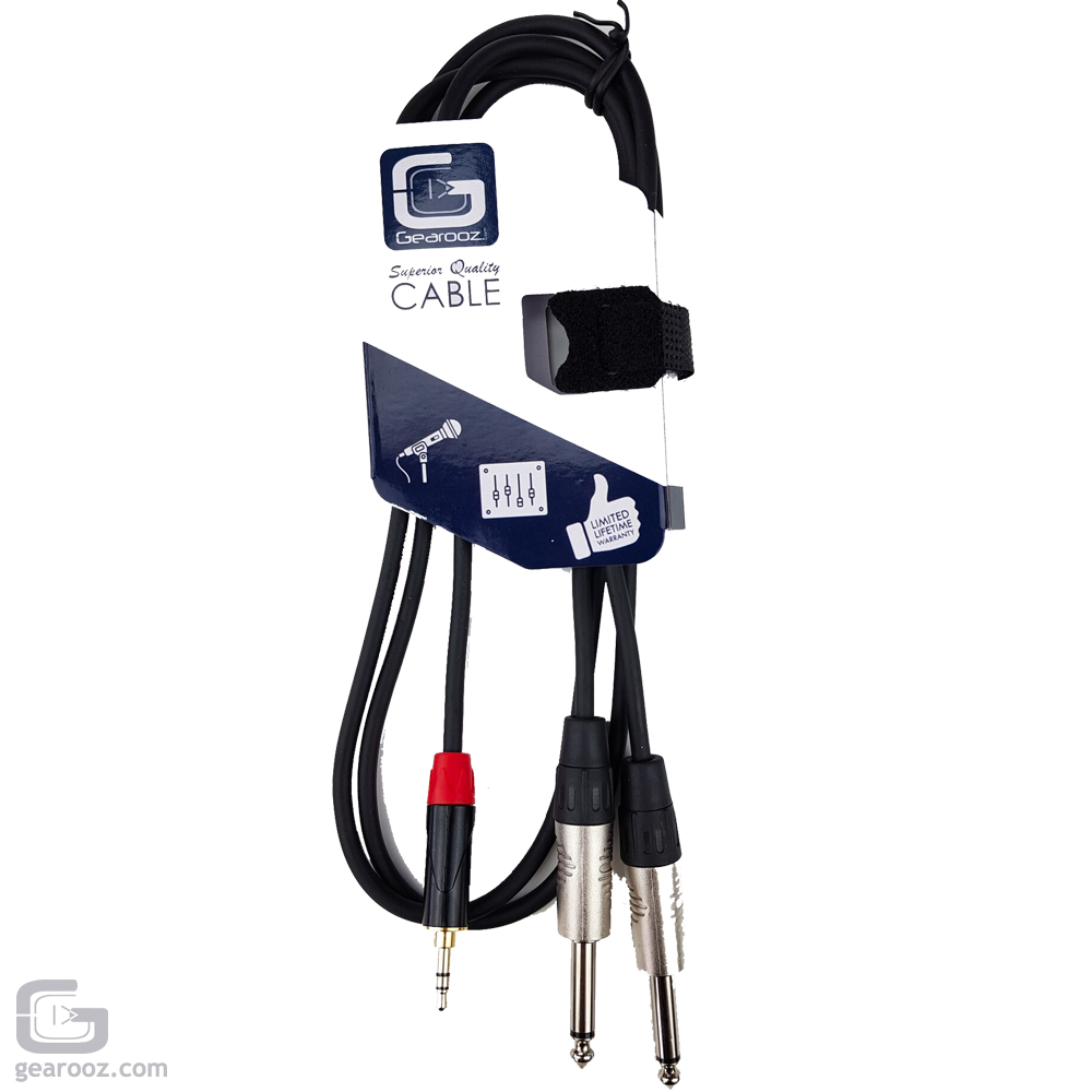 Clubtek Twin 6.3mm To 3.5mm Jack Cable High Quality Audio Lead 1.5M