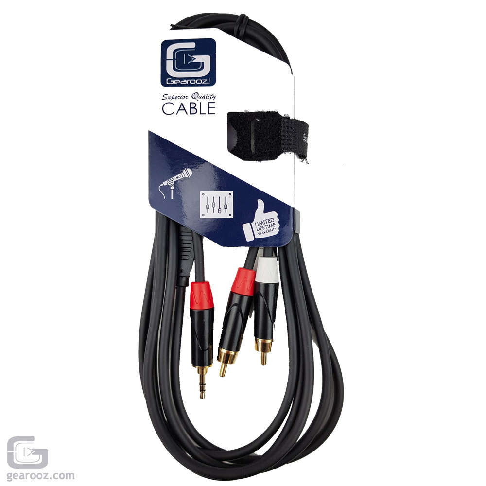 Clubtek Twin Phono To 3.5mm Jack Cable High Quality Audio Lead 1.5M