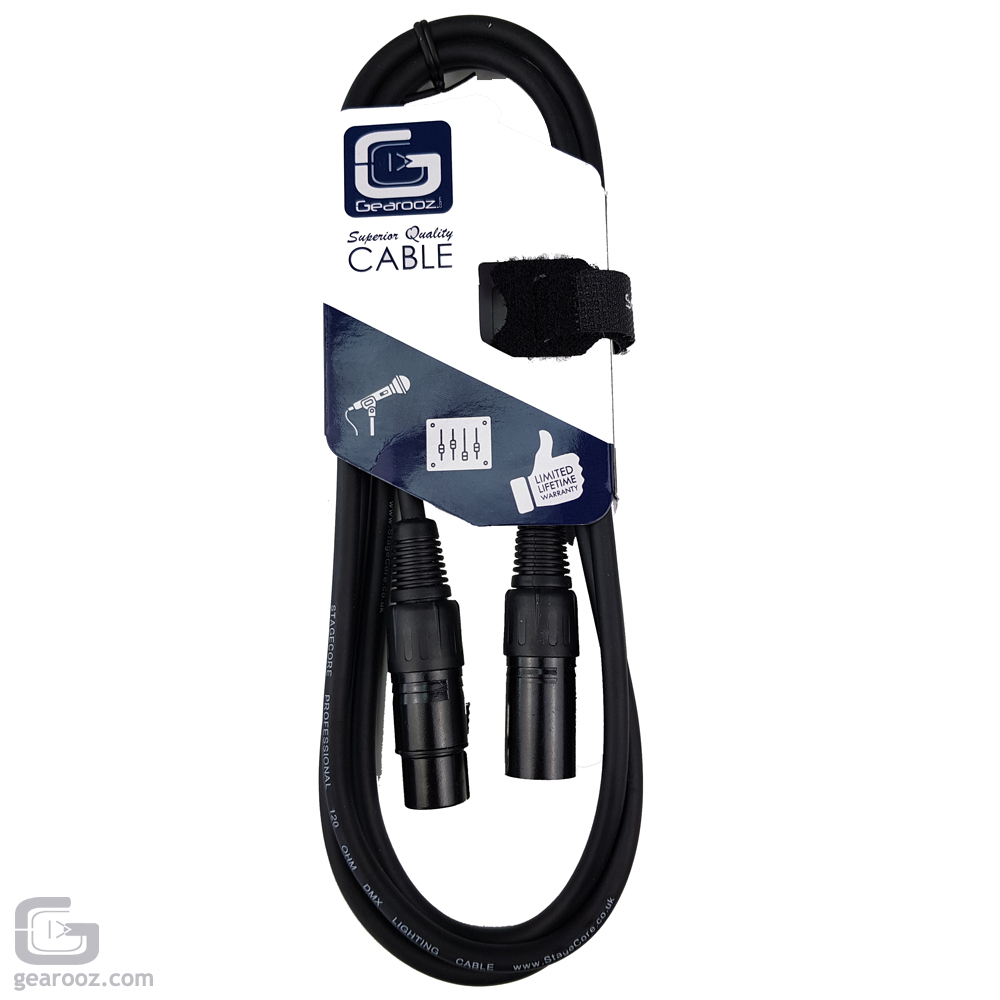 Clubtek DMX Cable 2M High Quality Lighting Control Lead