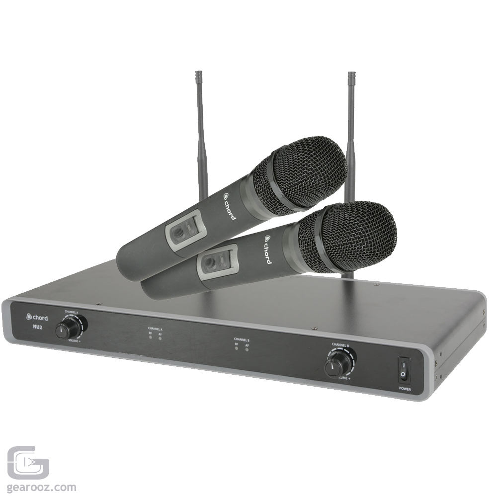 Chord NU2 Dual UHF Handheld Wireless Microphone System 863.8MHz + 864.8MHz